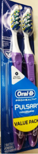 Toothbrush Prohealth Pulsar Batt Powered 2pk nq